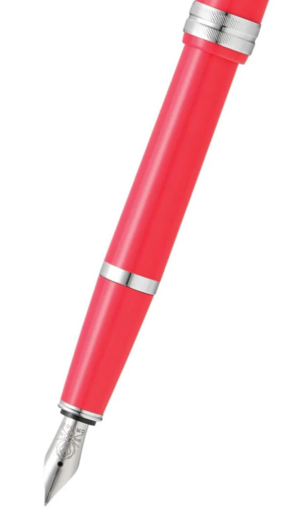 Bailey Light Polished Coral Resin Extra-Fine Nib Fountain Pen by A.T. Cross on Tampa Home & Garden Store