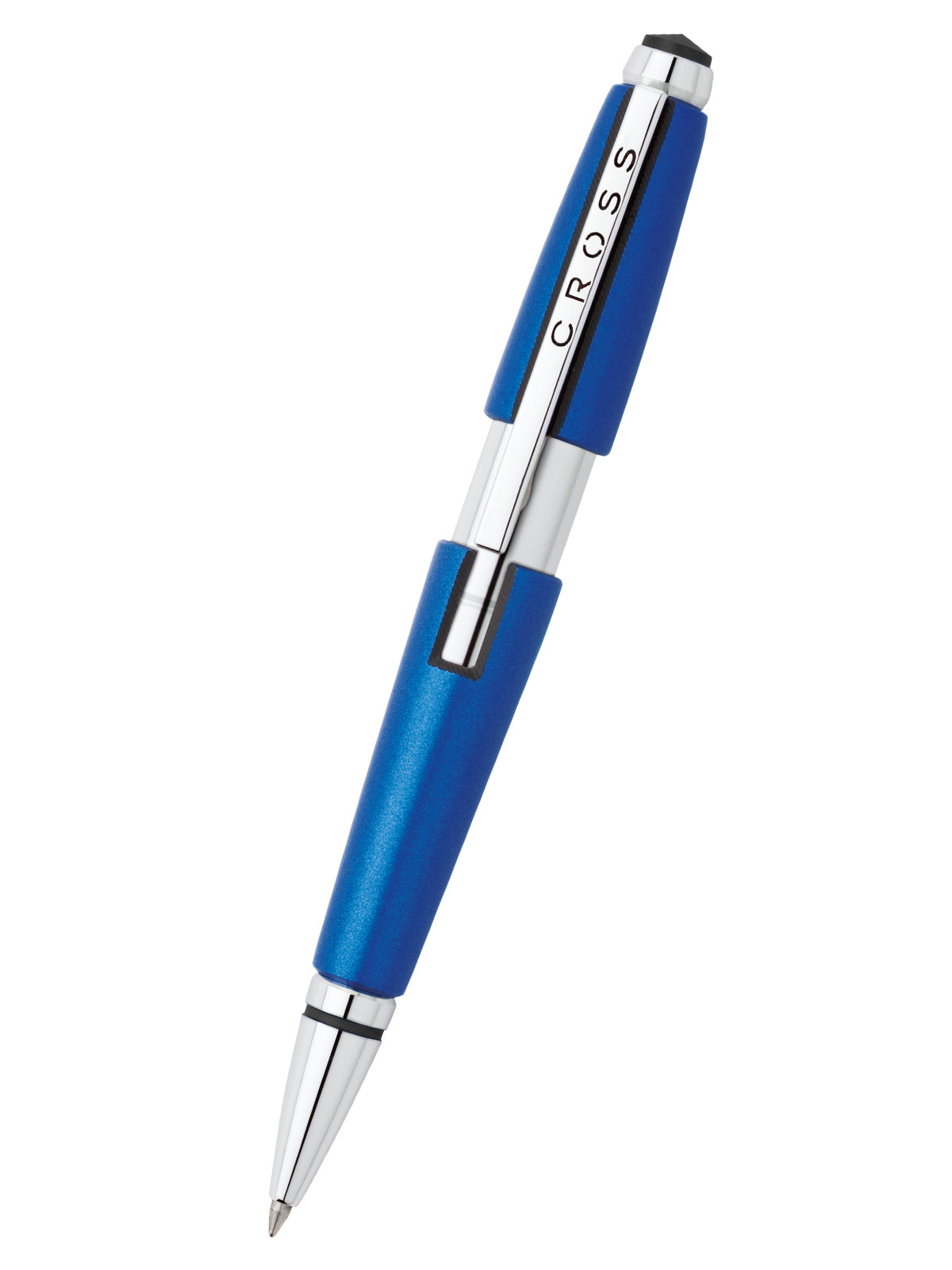 Edge Nitro Blue Gel Rollerball Pen blue grip with chrome barrel by A.T. Cross on Tampa Home & Garden Store