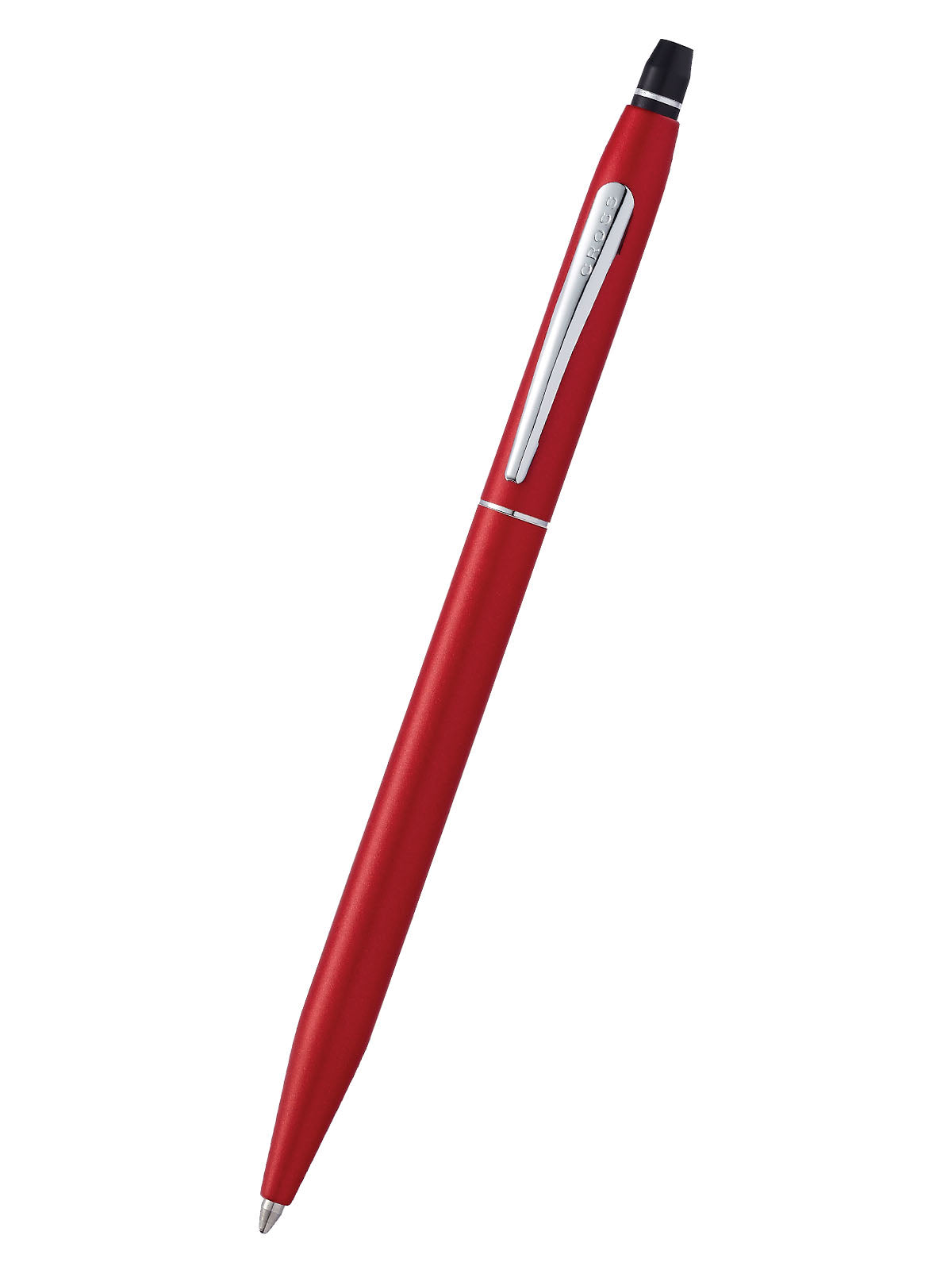 Click Crimson ballpoint pen by A.T. Cross, red lacquered body with silver clip on Tampa Home & Garden Store
