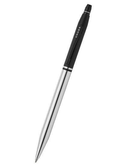 Click™ Tuxedo Chrome Ballpoint Pen with black grip and chrome barrel CROSS branding on Tampa Home & Garden Store