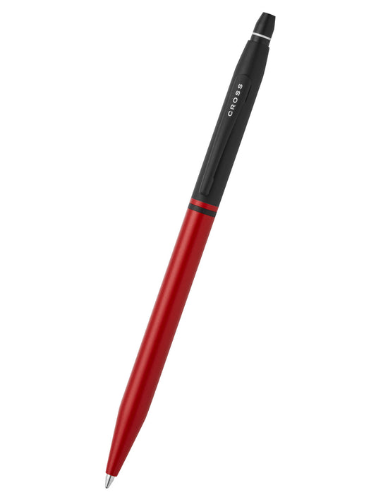 A.T. Cross Click Tuxedo Satin Metallic Red ballpoint pen with black cap on Tampa Home & Garden Store