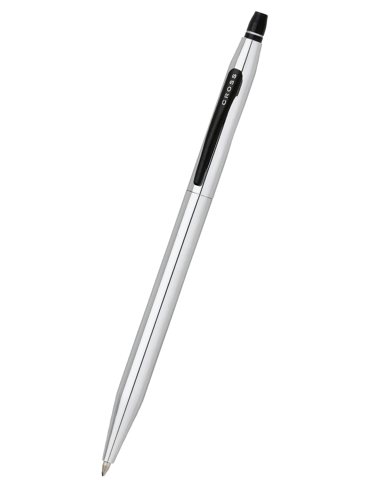 Cross Click Chrome rollerball pen with black appointments and silver barrel on Tampa Home & Garden Store
