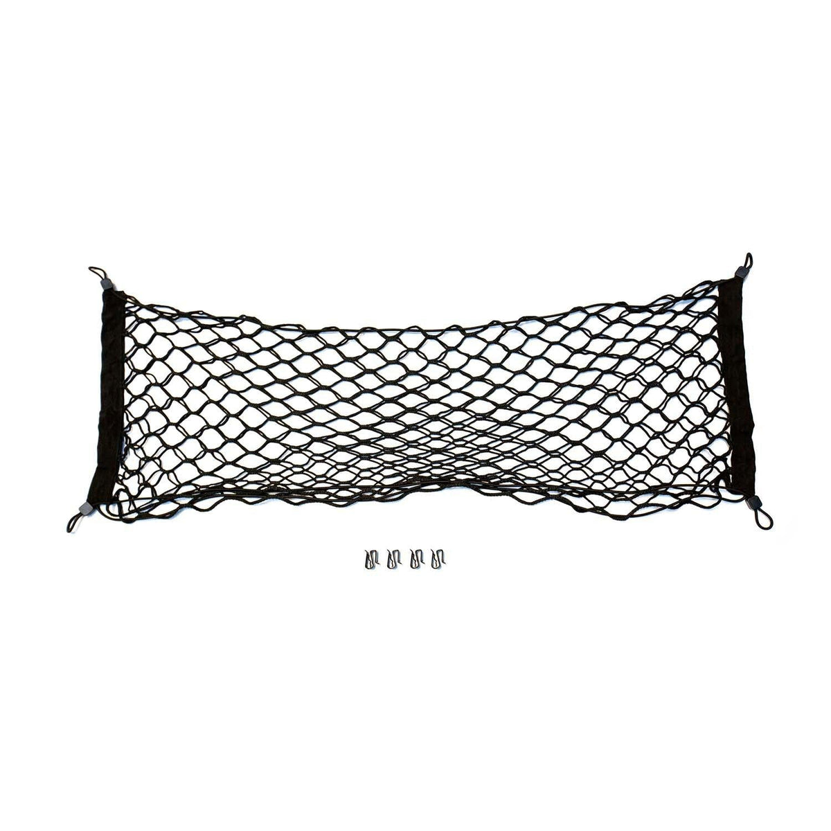 Nissan Frontier attic storage net by Flatirons Overland, black cargo net with metal hooks on Tampa Home & Garden Store