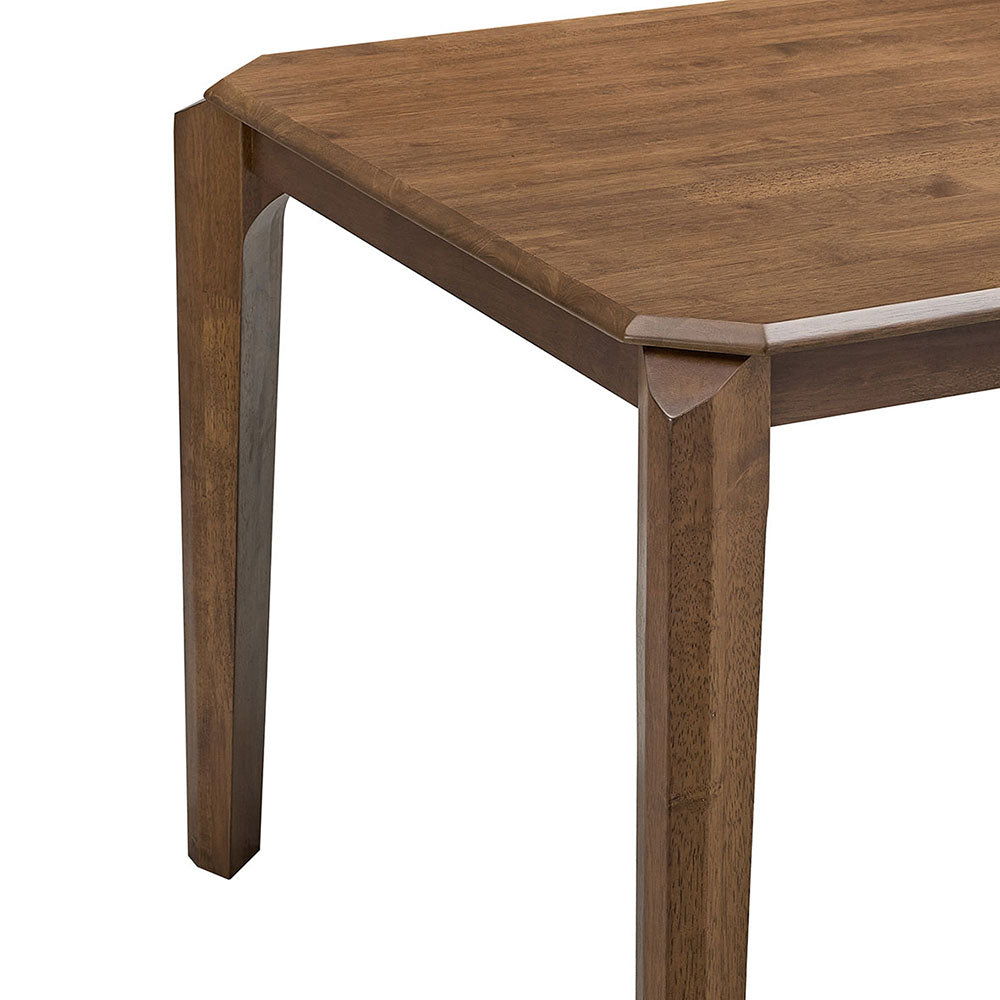 Dining table ACTU 59 in solid wood mid-century modern with tapered legs on Tampa Home & Garden Store