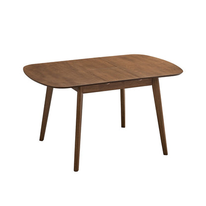 ACTU Extendable Dining Table Set for Small Spaces wooden oval table with leaf seats 4-6 on Tampa Home & Garden Store