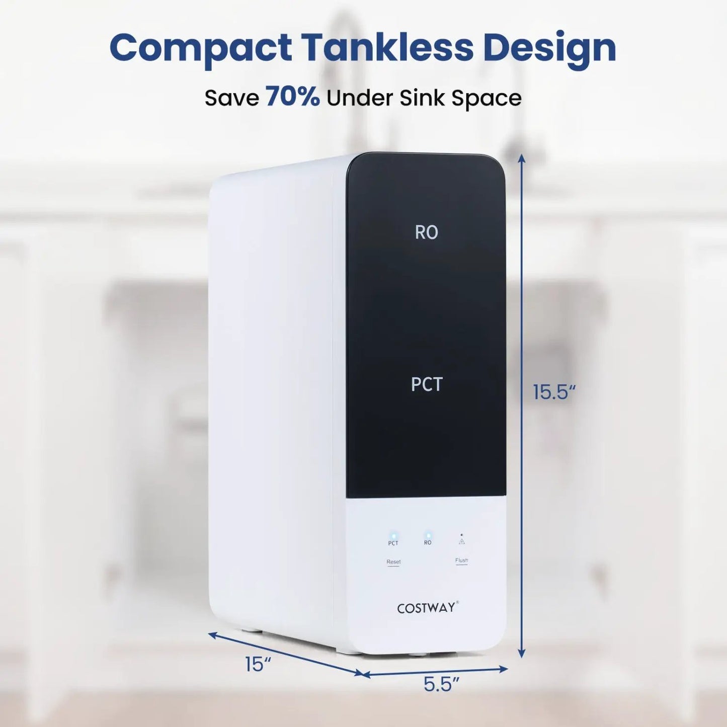 800 GPD Tankless Reverse Osmosis Water Filter