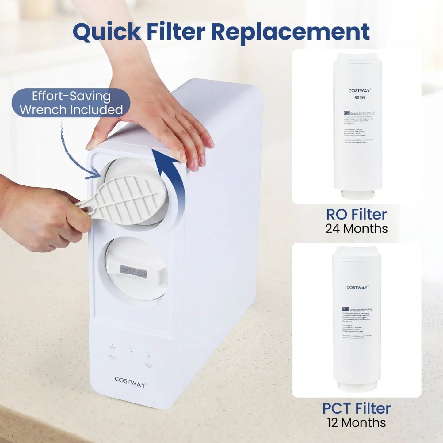 800 GPD Tankless Reverse Osmosis Water Filter