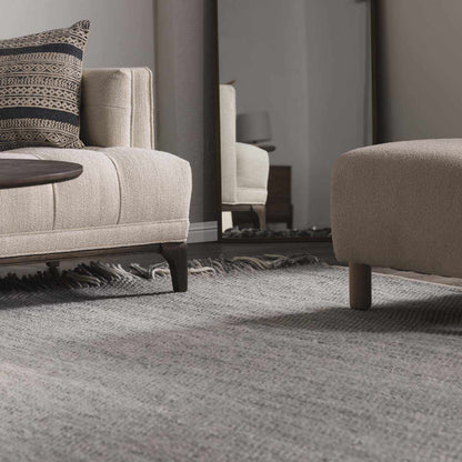 Stenhousemuir Luxe Handmade Rug warm beige textured weave Boutique Rugs on Tampa Home & Garden Store