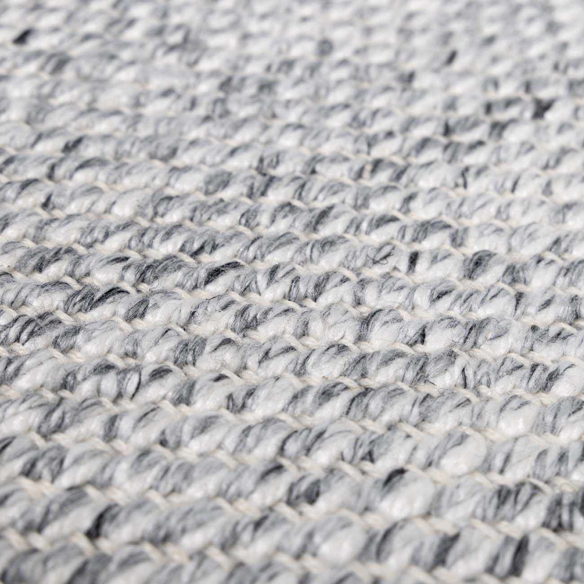 Stenhousemuir Luxe Handmade Rug gray and white boucle, Boutique Rugs on Tampa Home & Garden Store