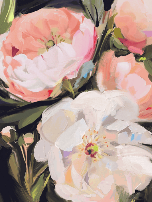 A Soft Blooming Art Print – Gentle & Serene Wall Decor - Tampa Home & Garden Store
