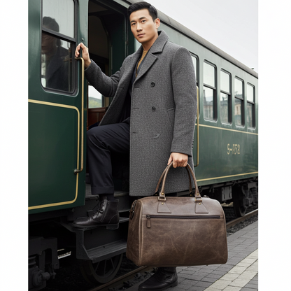 Crazy Horse Leather Weekender Travel Bag