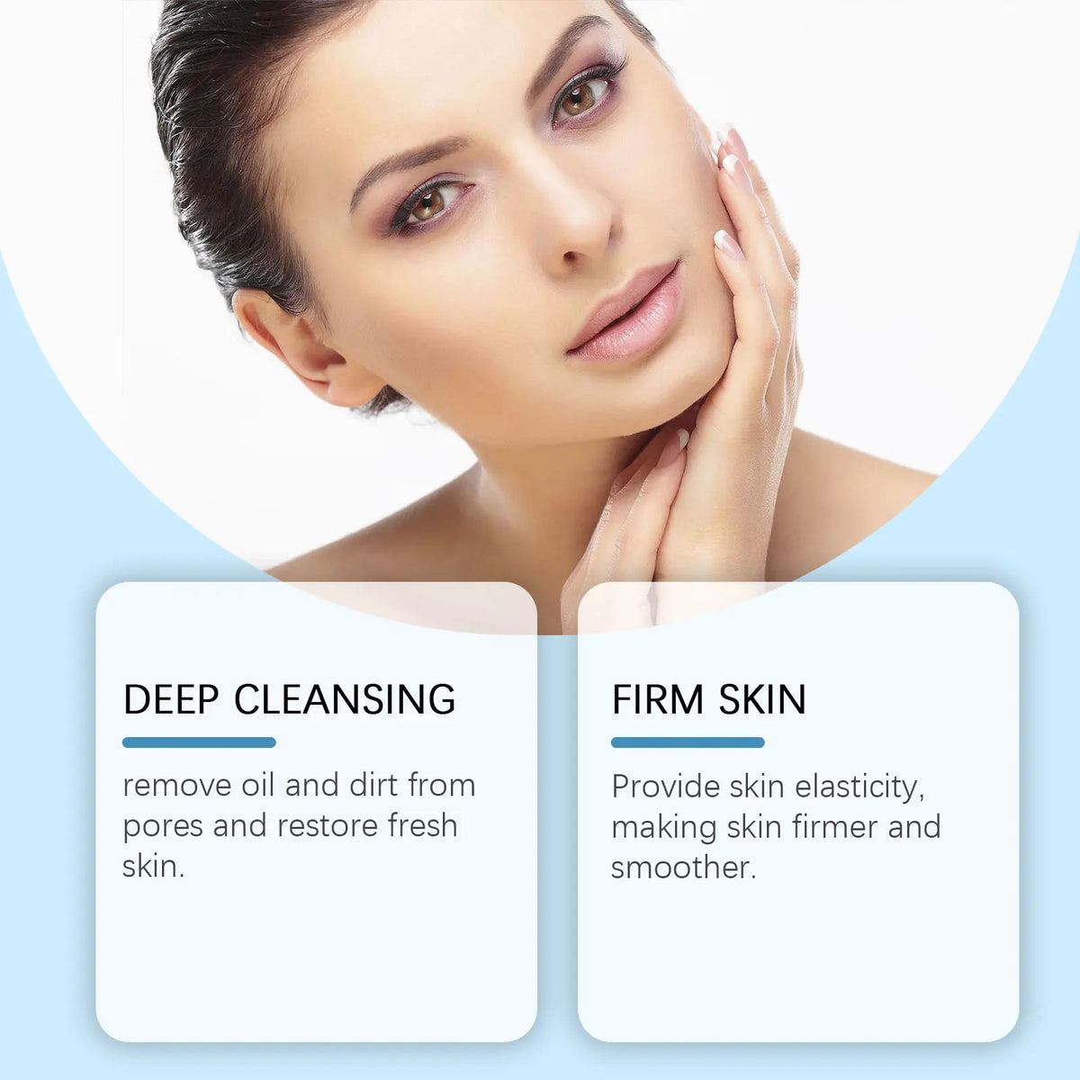 Silcy Skin Bamboo Charcoal Blackhead Mask on model with smooth skin for deep cleansing on Tampa Home & Garden Store