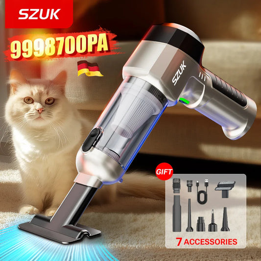 High Pressure Cordless Car Vacuum Cleaner Powerful Wireless Mini Vacuum - Tampa Home & Garden Store