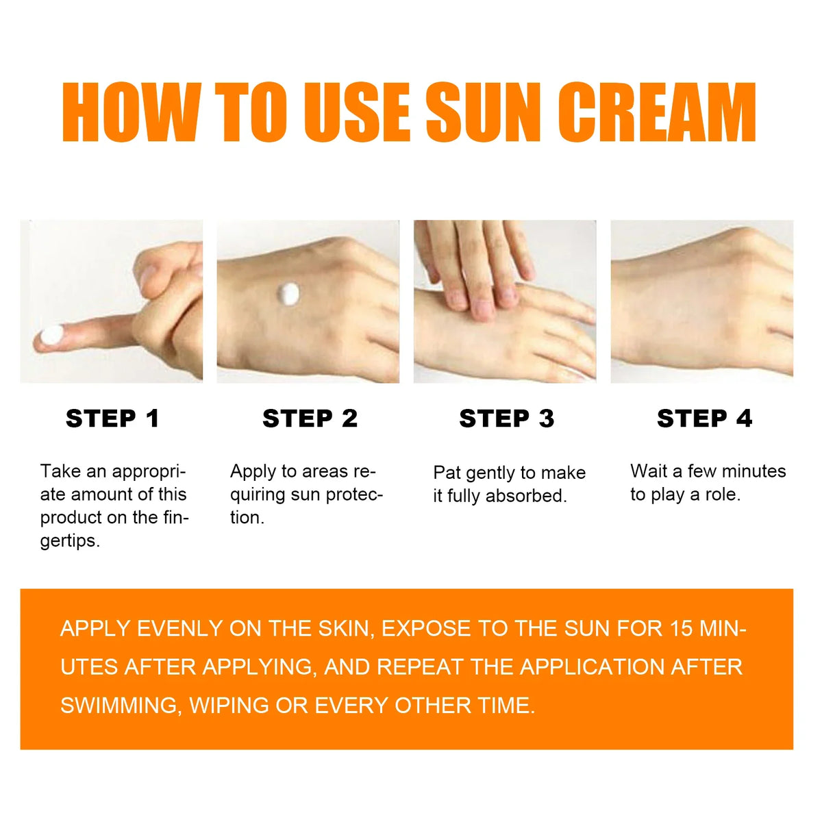 Isolation Protective Cream by Silcy Skin, UV defense, sweatproof, four-step sun care Step 1–4 on Tampa Home & Garden Store