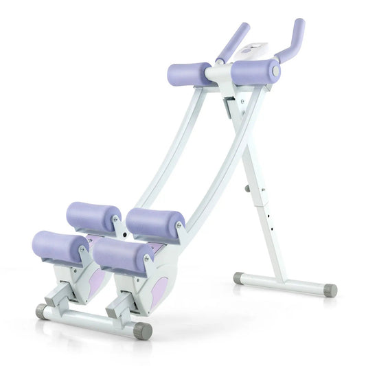Ab machine with LCD monitor and purple foam rollers, 4 adjustable heights DirectDeals on Tampa Home & Garden Store