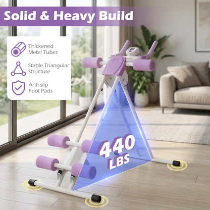 Ab Workout Equipment Foldable Abdominal Trainer Adjustable Ab Machine