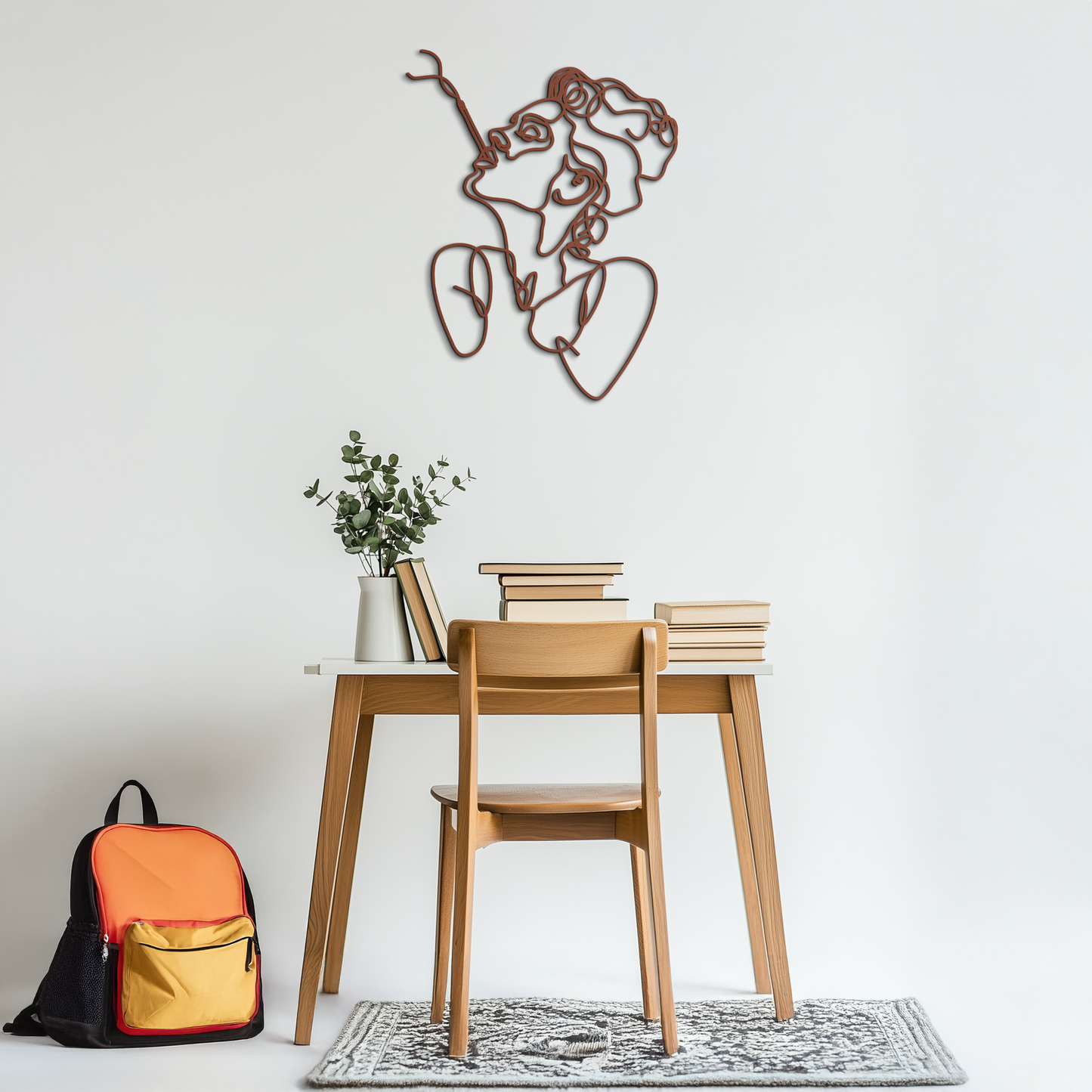 Abstract Feminine Line Art Metal Wall Decor - Minimalist Modern Design - KAF072 - Tampa Home & Garden Store