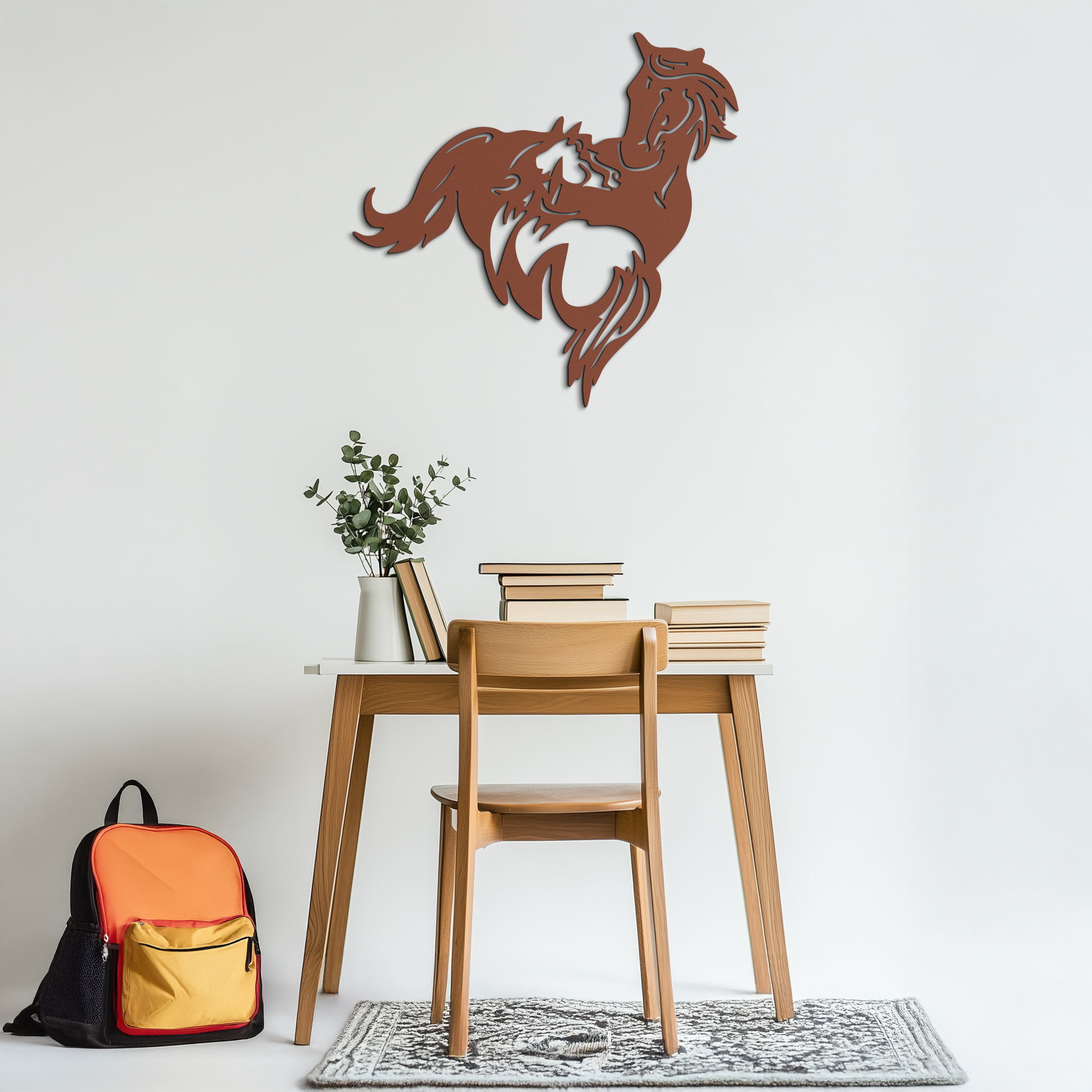 Abstract Wild Horses Metal Wall Art – Dynamic Horse Silhouette Decor- KAF569 - Tampa Home & Garden Store