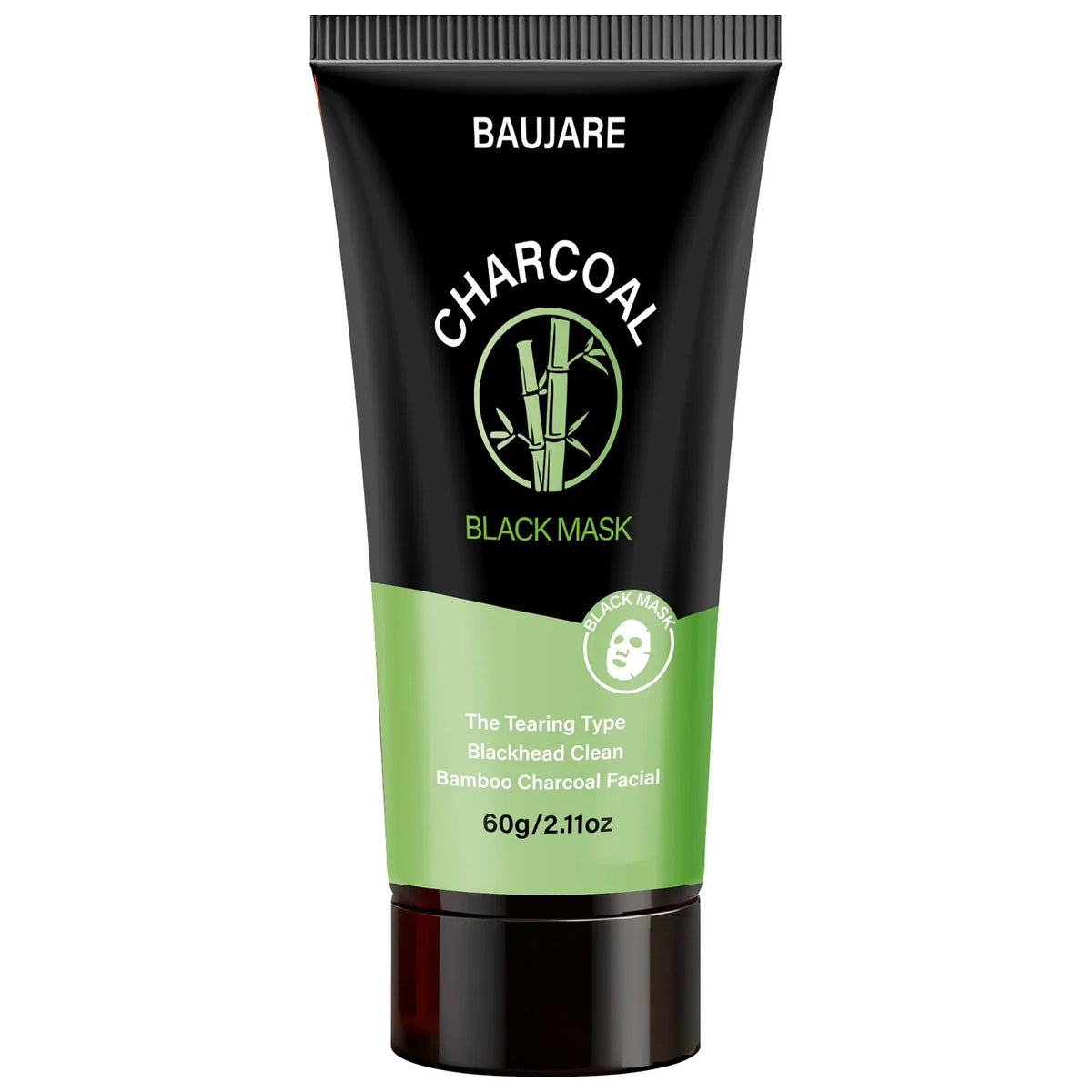 Charcoal Blackhead Peel Off Mask Silcy Skin in black-green tube with bamboo emblem and centella niacinamide on Tampa Home & Garden Store