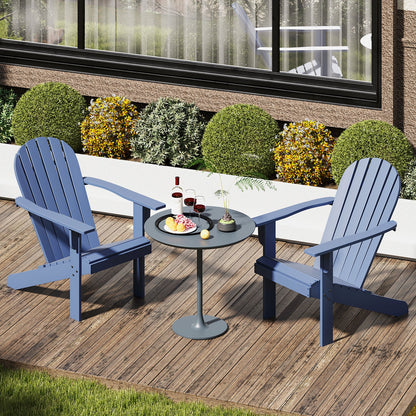 Sillón Adirondack de Acacia para Patio con Asiento Inclinado - Azul