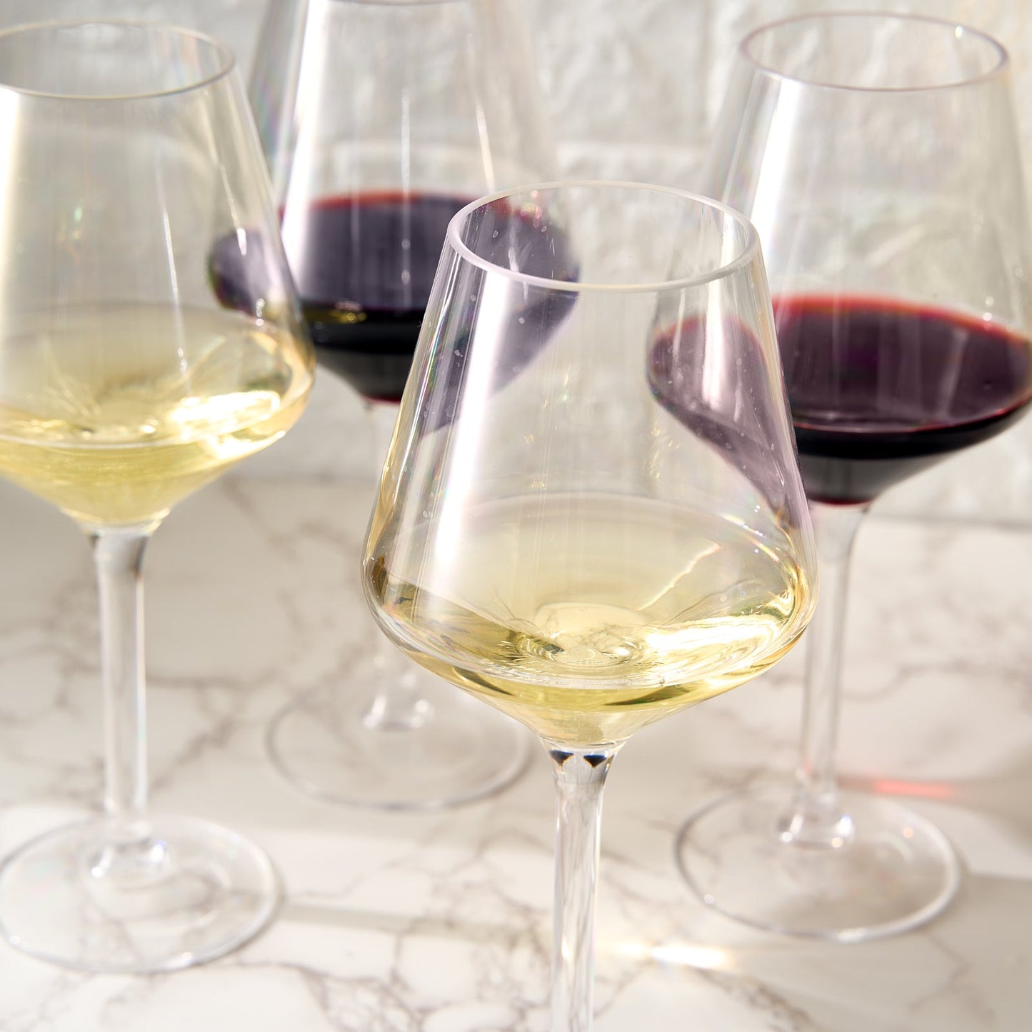 Barcelona Set of 4 Acrylic Stemless Wine Glasses
