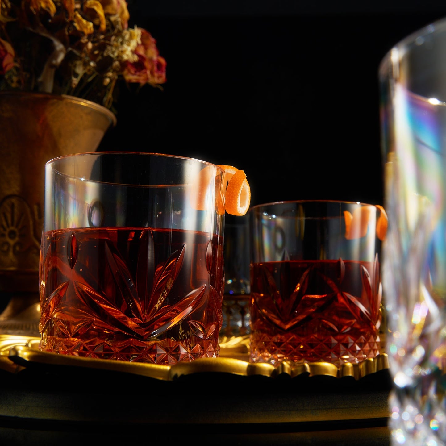 Onix Unbreakable Acrylic Lowball Glass Set of 4