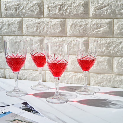 Onix Acrylic Crystal Wine Glasses Set of 4