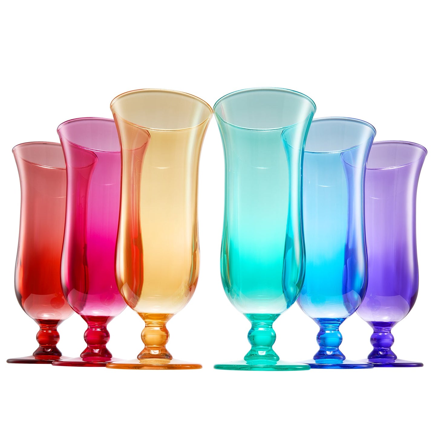 Madrid Acrylic Hurricane Glassware Set of 6