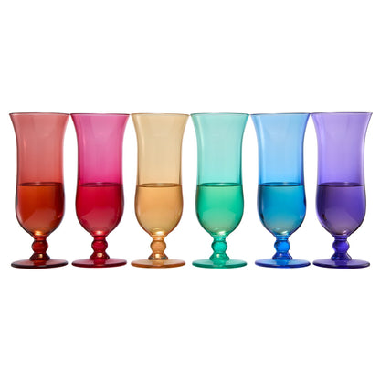 Madrid Acrylic Hurricane Glassware Set of 6