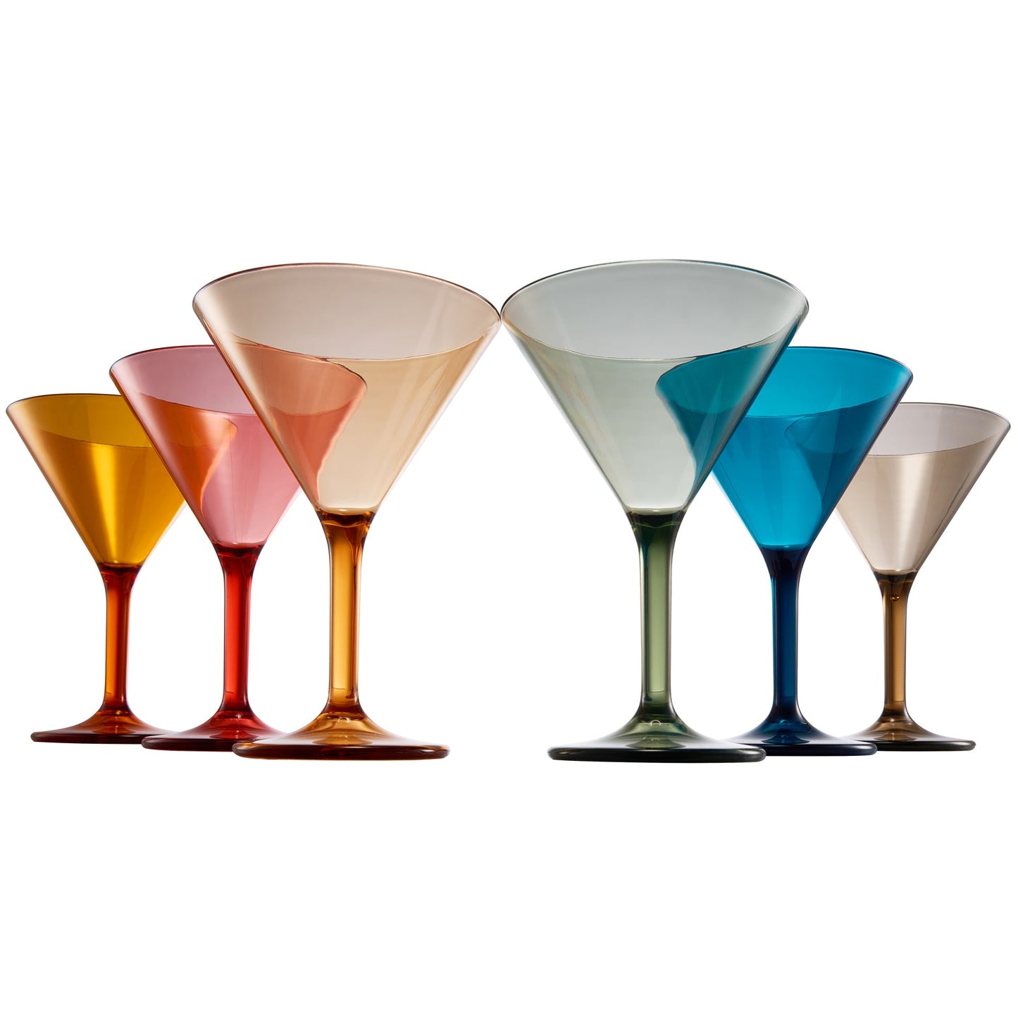 Unbreakable Acrylic Martini Cocktail Glasses