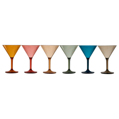 Unbreakable Acrylic Martini Cocktail Glasses
