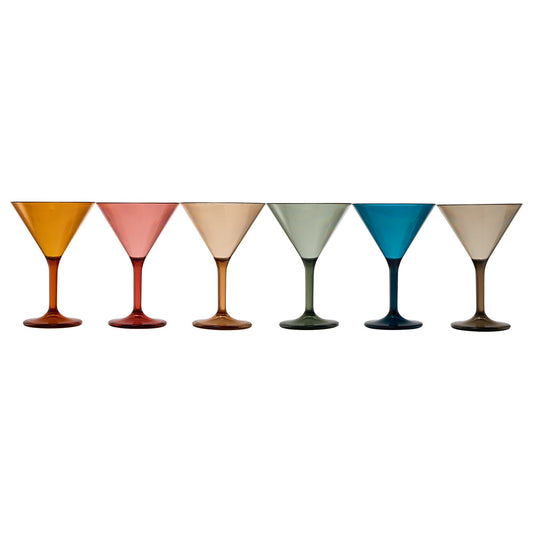 Unbreakable Acrylic Martini Cocktail Glasses