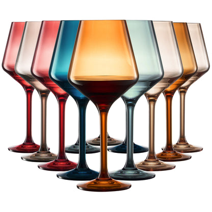 Eze Acrylic Stemmed Wine Glassware Set of 12