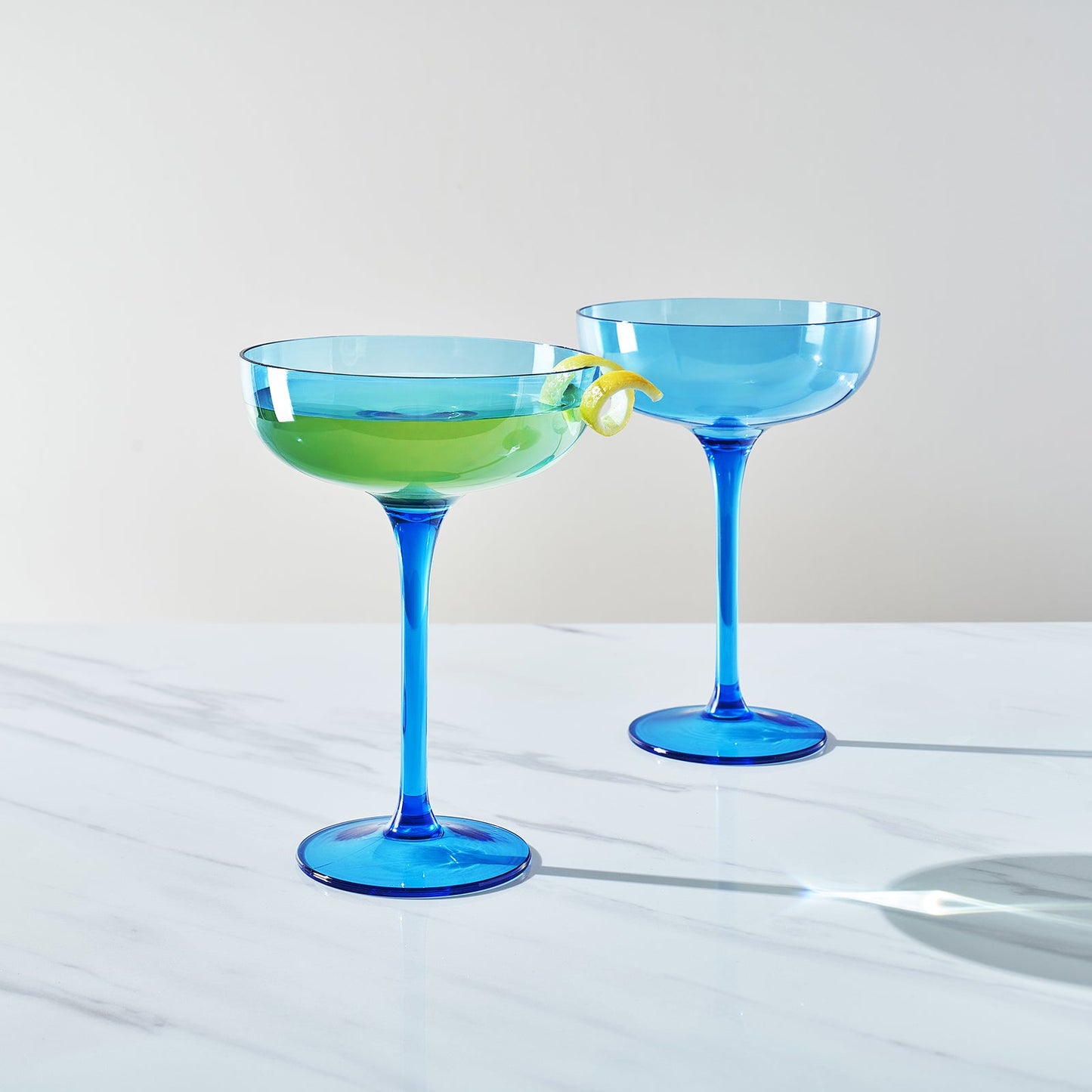 Madrid Acrylic Champagne Coupe Glasses Set of 2
