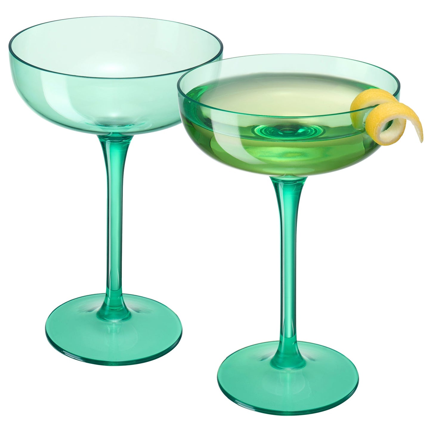 Madrid Acrylic Champagne Coupe Glasses Set of 2