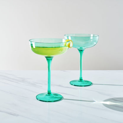 Madrid Acrylic Champagne Coupe Glasses Set of 2