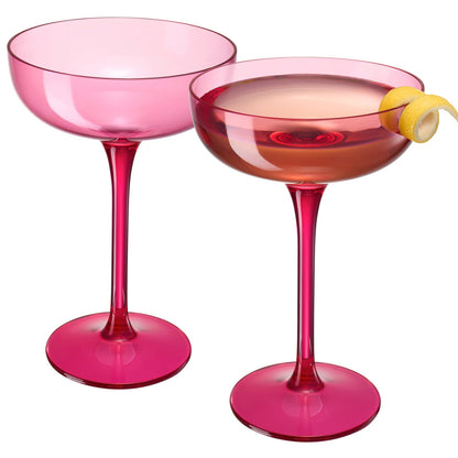 Madrid Acrylic Champagne Coupe Glasses Set of 2