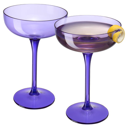 Madrid Acrylic Champagne Coupe Glasses Set of 2