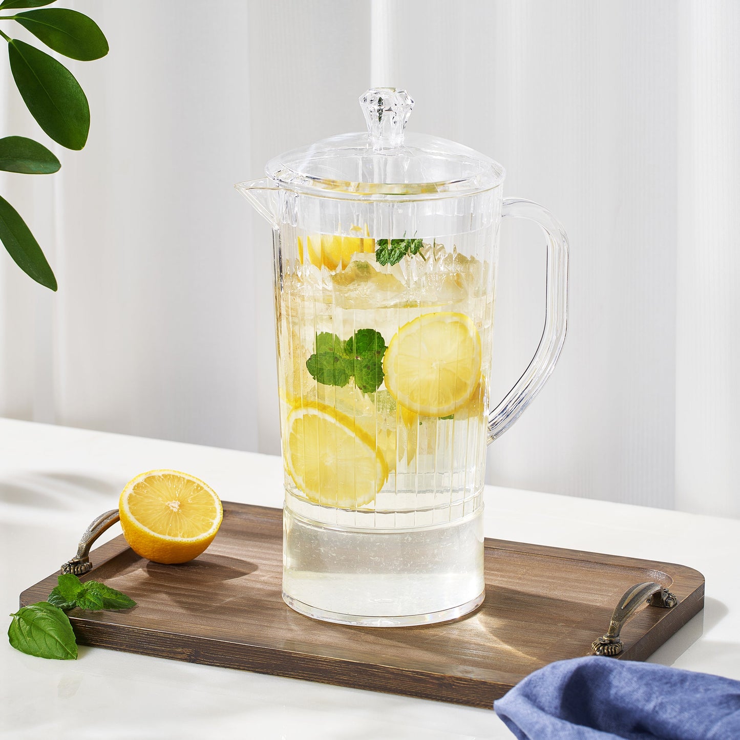 Barcelona Acrylic Pitcher with a Secure Lid