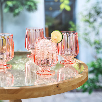 Madrid Acrylic Stemmed Wine Goblet and Set of 4