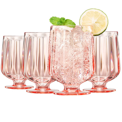 Madrid Acrylic Stemmed Wine Goblet and Set of 4