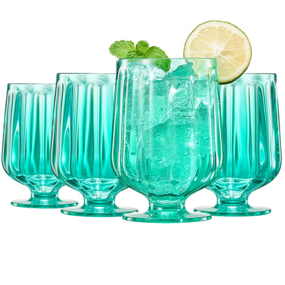 Madrid Acrylic Stemmed Wine Goblets Set of Four
