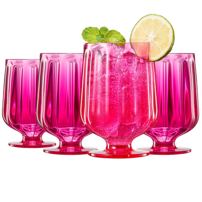 Madrid Acrylic Stemmed Wine Goblets Set of 4