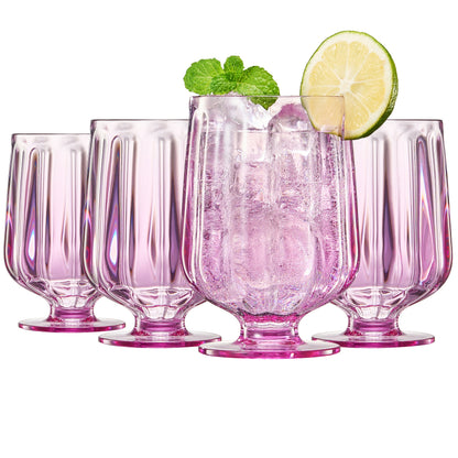Madrid Acrylic Stemmed Wine Goblet Set of Four