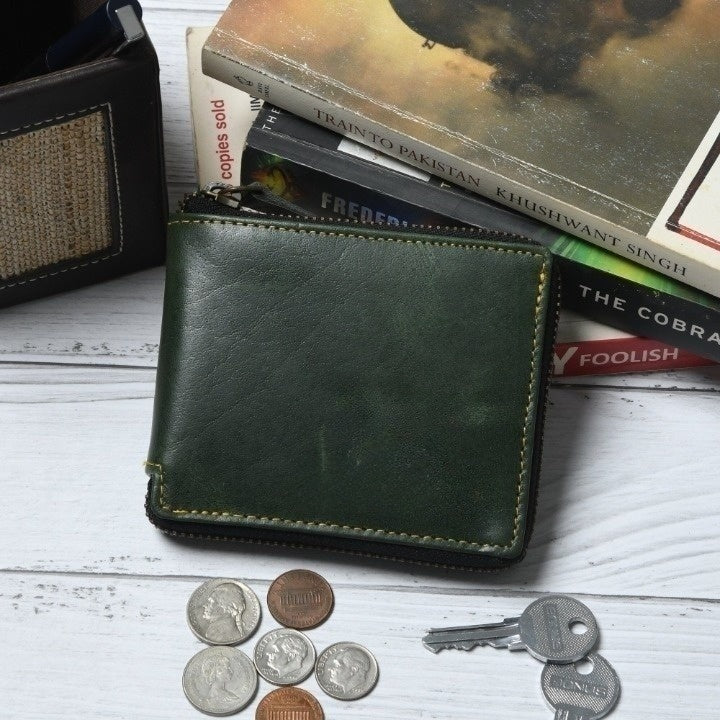 Adams Bi-Fold Wallet- Green - Tampa Home & Garden Store