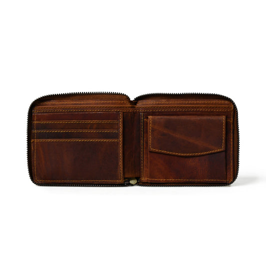 Adams Bi-Fold Wallet- Walnut Brown - Tampa Home & Garden Store