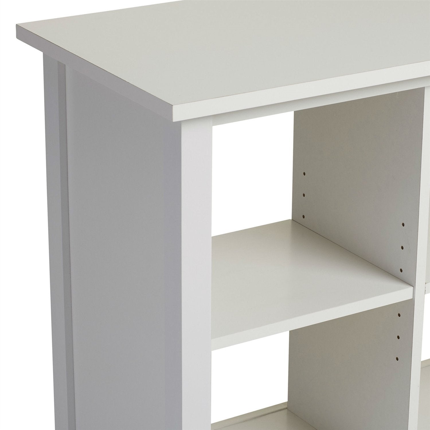Adjustable Shelf 6-Cube Bookcase Storage Unit Sideboard in White - Tampa Home & Garden Store