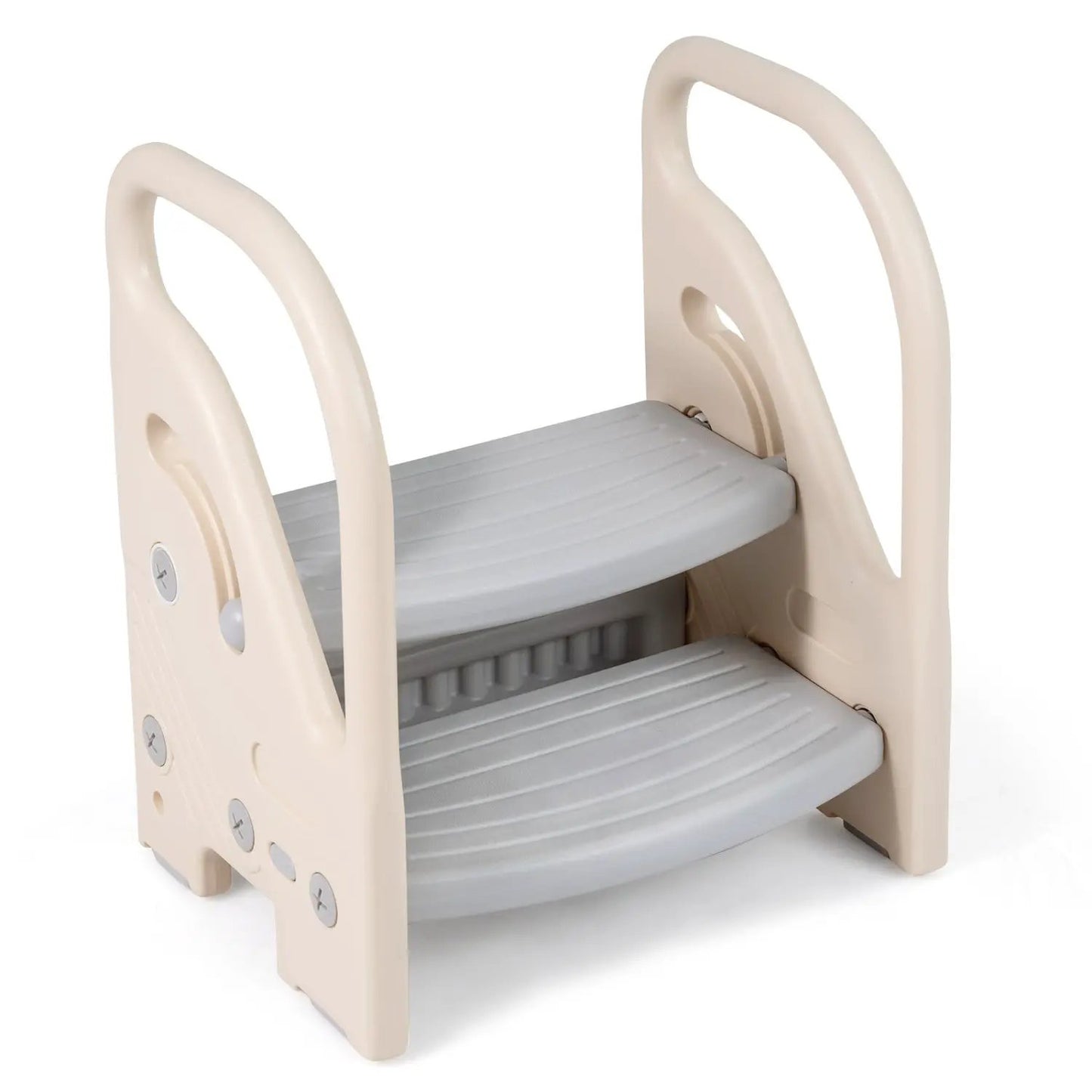 Adjustable 2-Step Kids Stool with Safety Handles