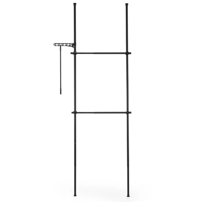 Floor to Ceiling Clothes Rack with 2 Rods