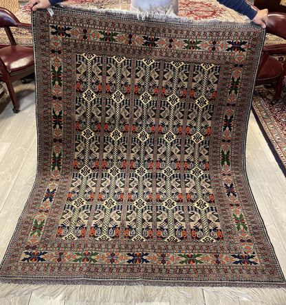 Afghani Area Rug I Ala Bakhmal 5x7 Ft - Tampa Home & Garden Store